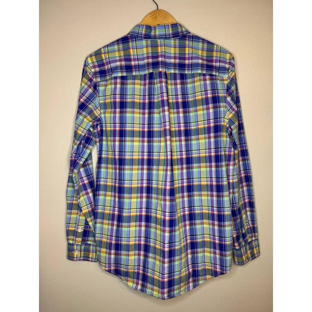 Ralph Lauren Kids Plaid Button Down Shirt XL 18-20 Pony‎ Logo